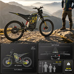 Gyrocopters ZX3 Electric Dirt Bike - 2800W Peak Power, 60 Km/h Max Speed
