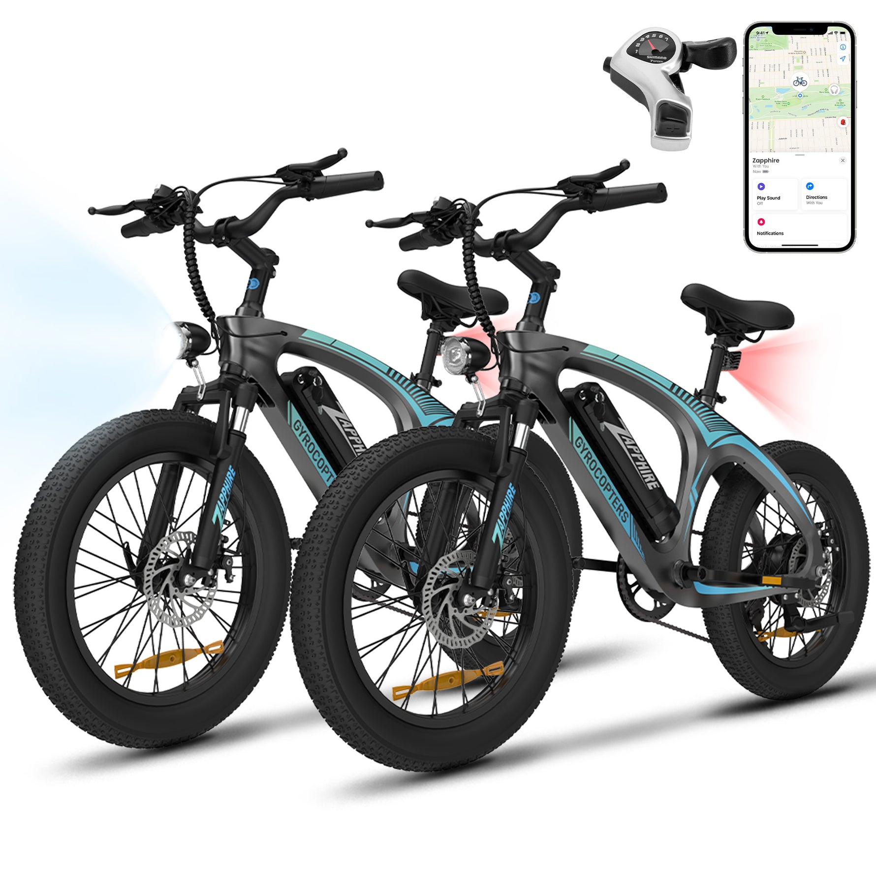 Gyrocopters Zapphire Mountain Electric Bike - UL 2849 Safety Certified