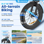 Gyrocopters iCaddy Foldable Electric Bike - 125 km PAS Range