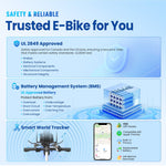 Gyrocopters iCaddy Foldable Electric Bike - 125 km PAS Range