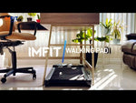 Tapis de course IMFIT Walking Pad Lite | Design compact et peu encombrant | Moteur silencieux de 2,5 CV | Inclinaison manuelle assistée | Suivi d'activité en temps réel | Télécommande intuitive | Supporte jusqu'à 120 kg | Idéal pour la maison et le bureau