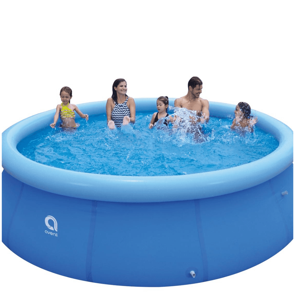 Avenli Family Inflatable Swimming Pool | Outdoor Above Ground Pool |Inflatable Pool for Kids and Adults| Backyard Family Pool | 9.8ft x 2.5ft