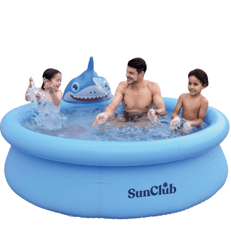 Baby Shark Sprinkler Pool for kids and adults| Inflatable Kiddie Pool |Baby Splash Pool | Garden and Backyard Pool| Summer Pool |6.2ft x 1.5ft