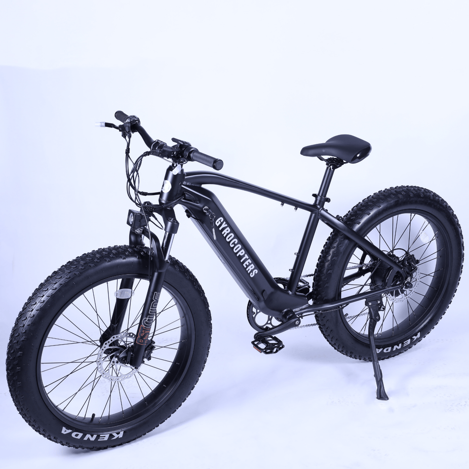 GYROCOPTERS RANGER Electric Mountain Bike With 48V 15 Ah LG Lithium-Ion Battery, 750W Powerful Motor Up Speed 45 Km/H, Range Up To 64 Kms, Shimano Professional 7 Speed Gears, Dual Disc Brakes Alloy Frame Electric Bicycle