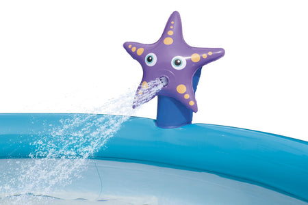 H2OGO! My First Fast Set Starfish Spray Kiddie Pool, inflatable kiddie pool, portable swimming pool, pool for kids, backyard above ground pool for kids, small kiddie pool, H2OGO! swimming pool for kids, outdoor pool, outdoor kiddie pool