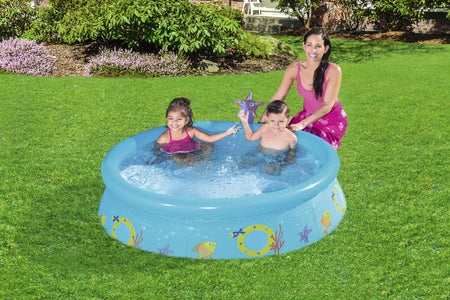 H2OGO! My First Fast Set Starfish Spray Kiddie Pool, inflatable kiddie pool, portable swimming pool, pool for kids, backyard above ground pool for kids, small kiddie pool, H2OGO! swimming pool for kids, outdoor pool, outdoor kiddie pool