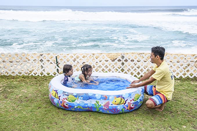 Piscine extérieure pour enfants Ocean 8 5,7 pi x 3,5 pi x 1,5 pi (L x l x H)