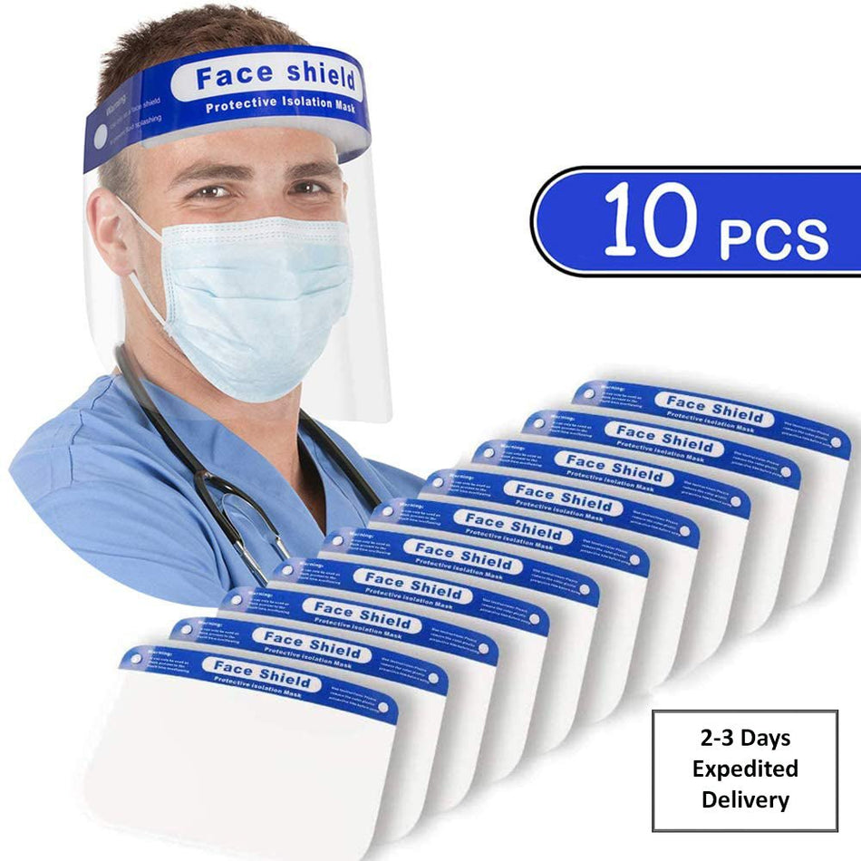 face shield, protective isolation mask, protective face mask