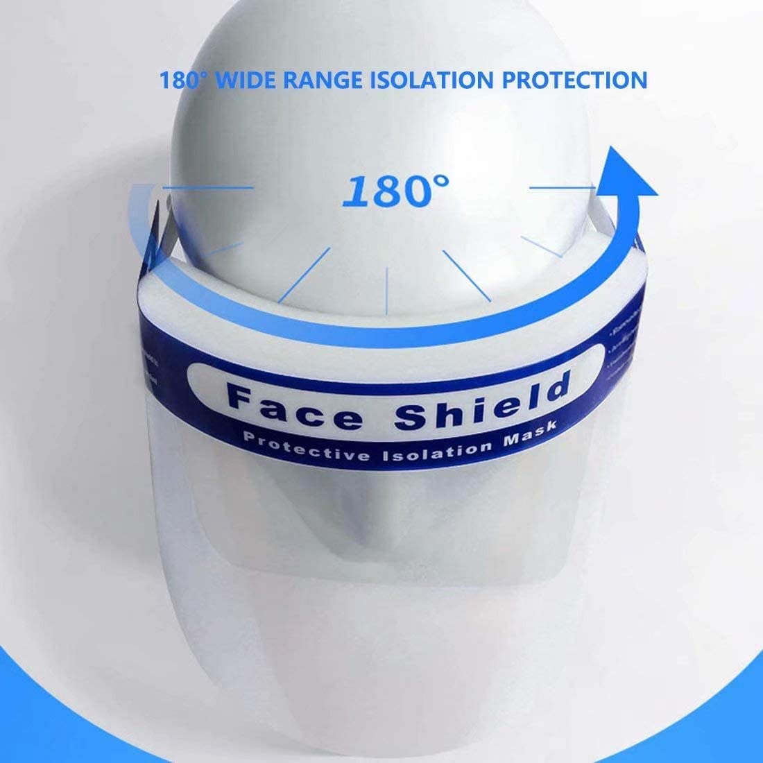 wide range face shield, universal face shield