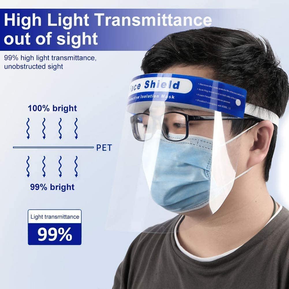 high temperature resistance face shield, uv face shield