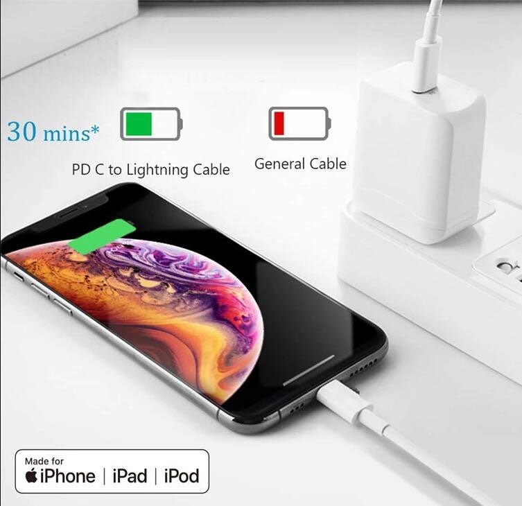 pd charger, fast charging iphone cable, pd travel charger, quick travel charger, pd charging cable, portable pd charger, type c cable, iphone cable, charging wire, affordable fast charger, iphone wire, lightning charger for iphone, fast charging wire