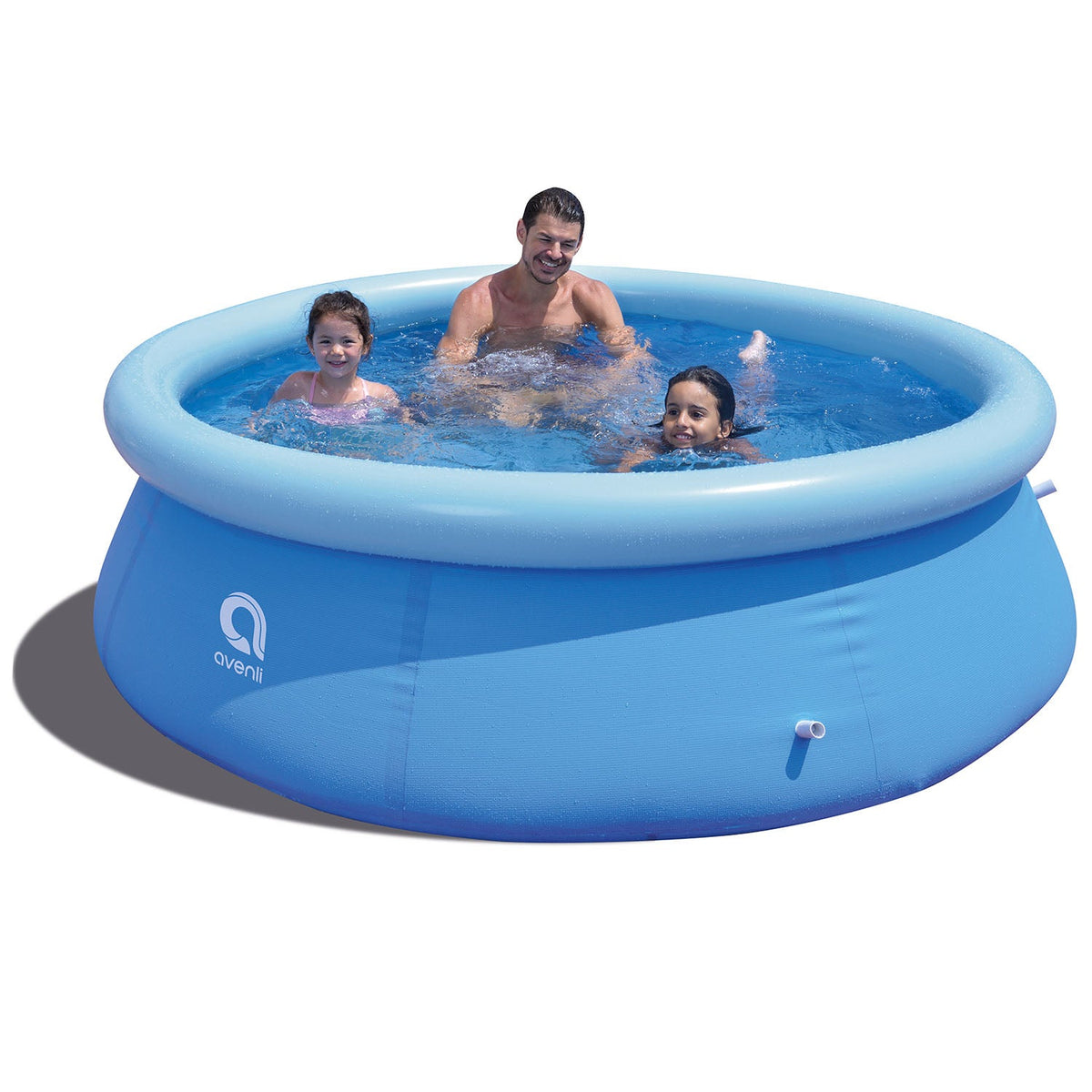 AVENLI Family Inflatable Swimming Pool, portable inflatable swimming pool, backyard swimming pool, easy fill up pool, family pool, AVENLI pool, backyard pool party, family inflatable swimming pool