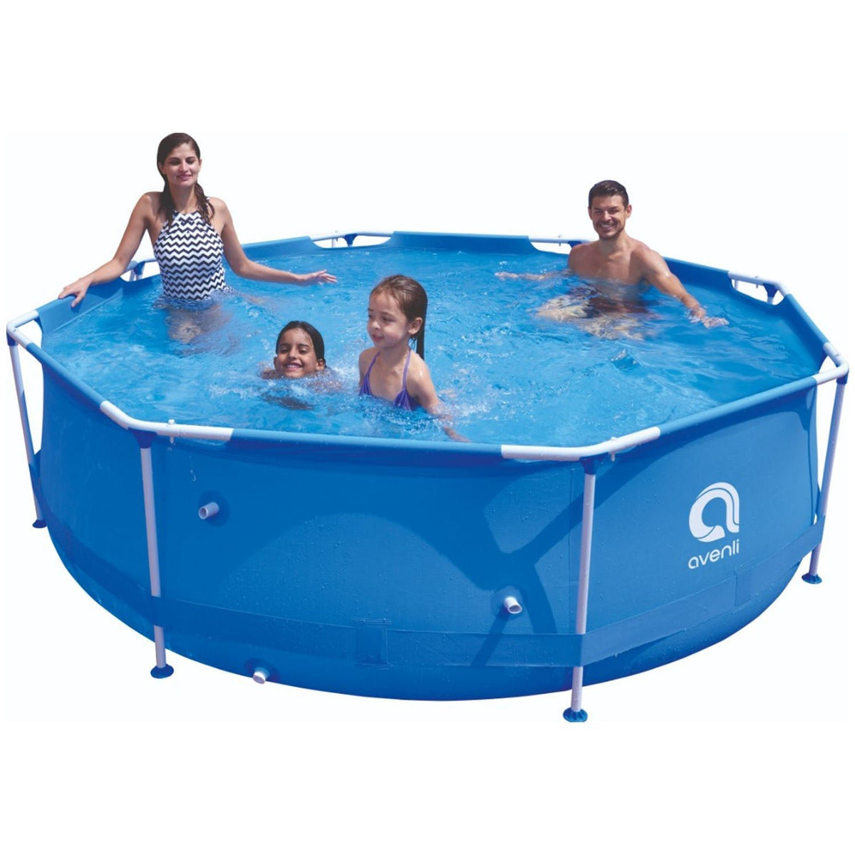 AVENLI Deep Metal Frame Pool, above ground metal pool, large above ground pool, portable swimming pool,metal frame outdoor pool, outdoor metal family pool, above ground backyard swimming pool, easy set up backyard pool, metal frame pool, AVENLI pool