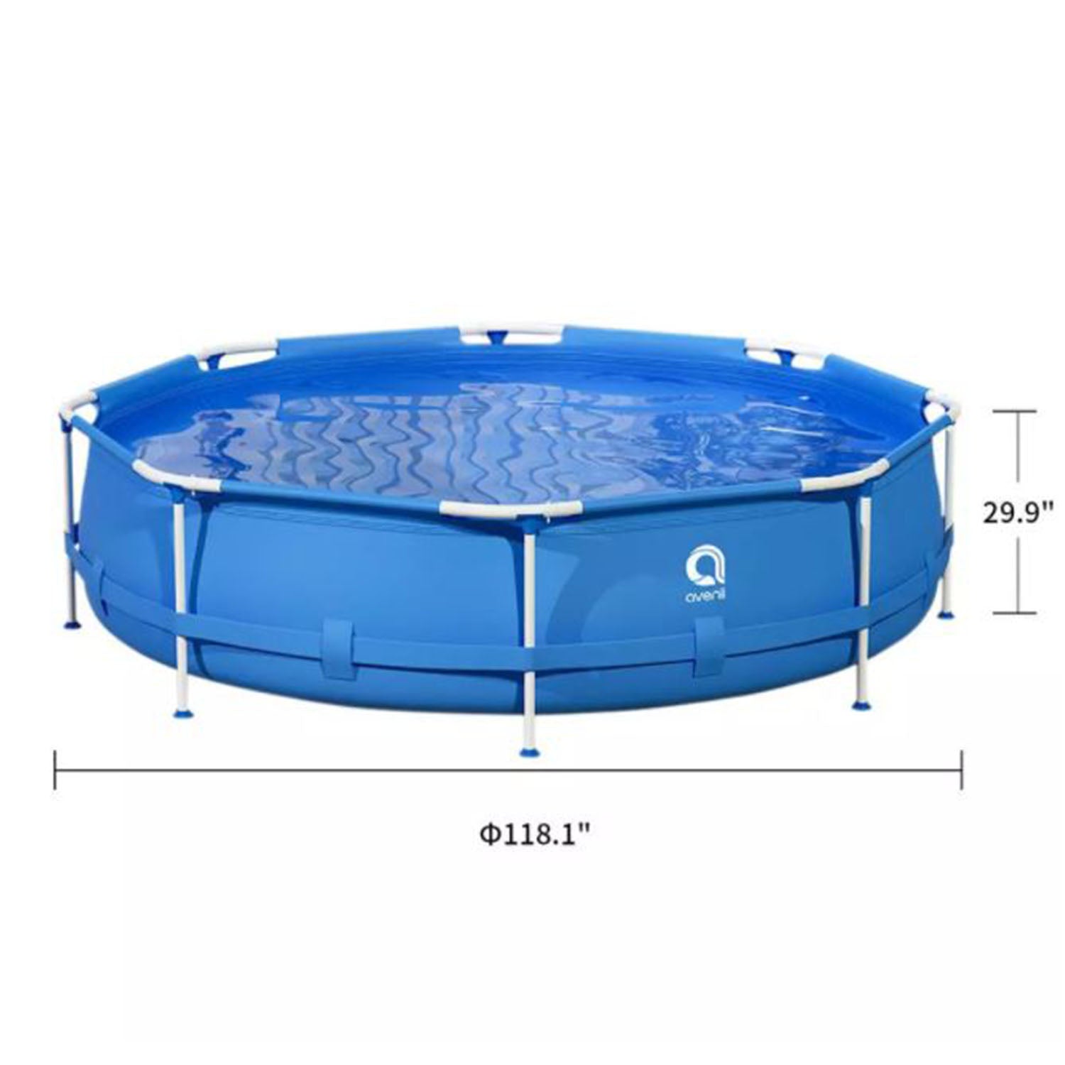 AVENLI Deep Metal Frame Pool, above ground metal pool, large above ground pool, portable swimming pool,metal frame outdoor pool, outdoor metal family pool, above ground backyard swimming pool, easy set up backyard pool, metal frame pool, AVENLI pool