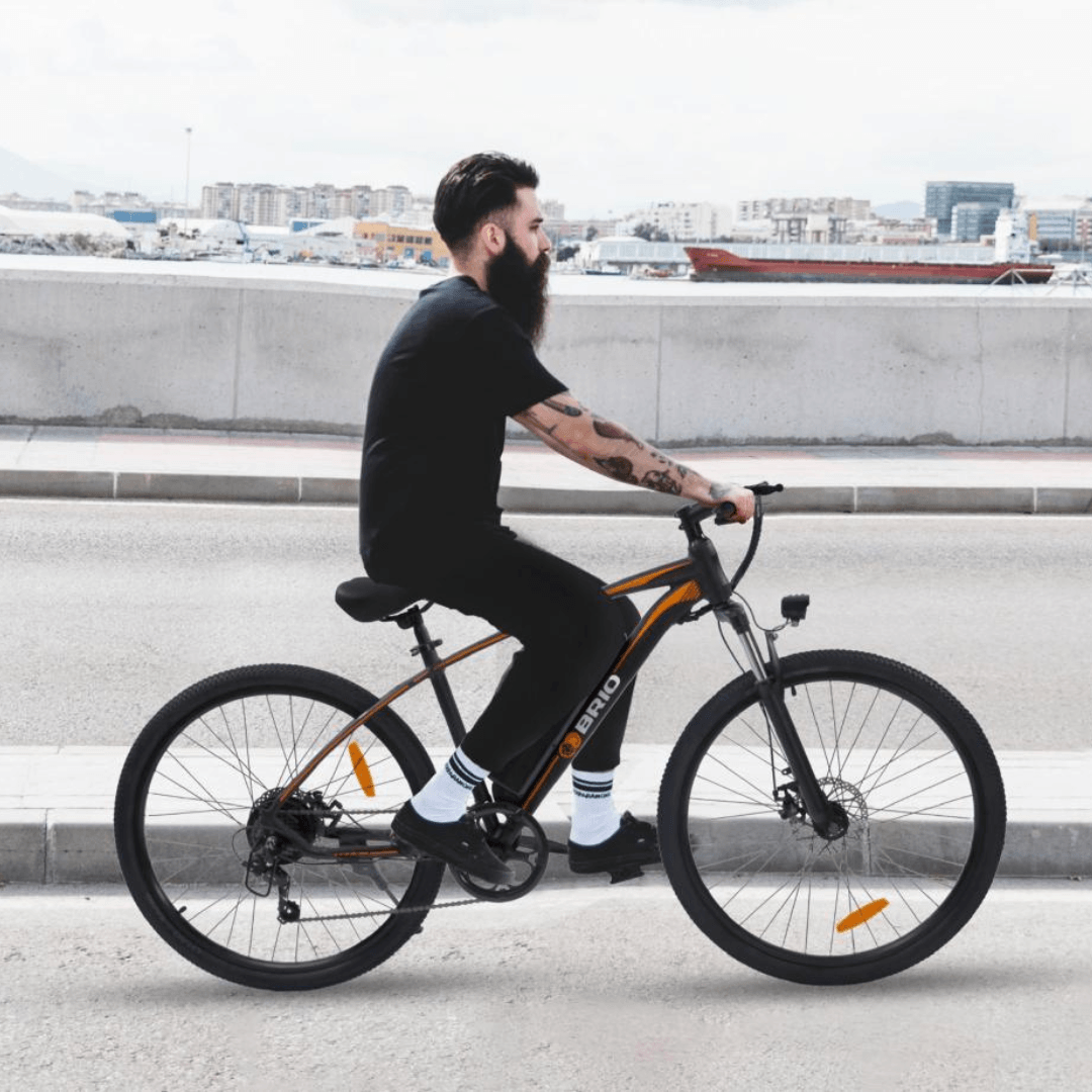 Re-Certified Gyrocopters Brio Mountain Electric Bike| Speed up to 32km | Range up to 60 km| Dual Disk Brakes & Suspension |Shimano Speed Gears Mountain E-bike