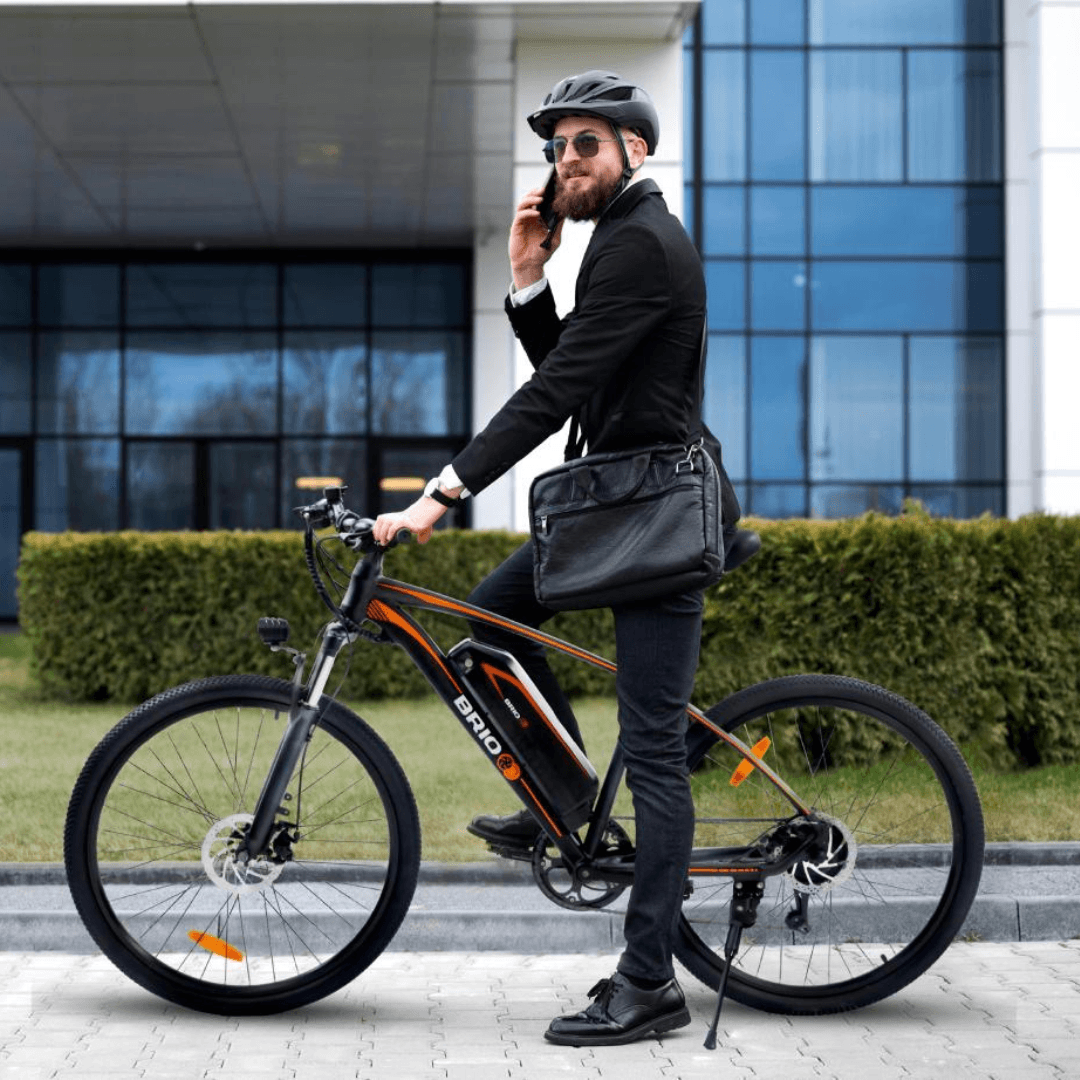 Re-Certified Gyrocopters Brio Mountain Electric Bike| Speed up to 32km | Range up to 60 km| Dual Disk Brakes & Suspension |Shimano Speed Gears Mountain E-bike