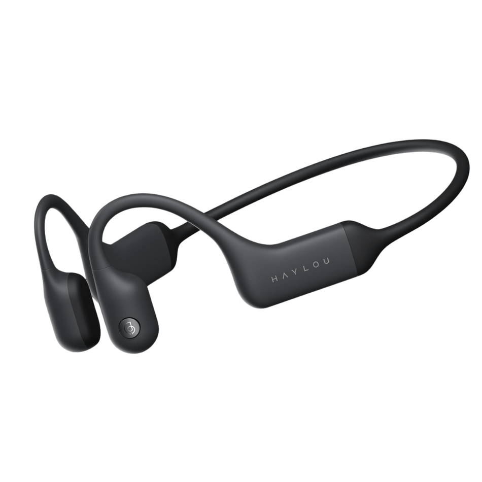 HAYLOU PurFree Bone Conduction Headphones Open-Ear Design Born Bluetooth 5.2 Sport Headphones- Lightweight Secure Fit, IP67 Waterproof, Dual Device Connection