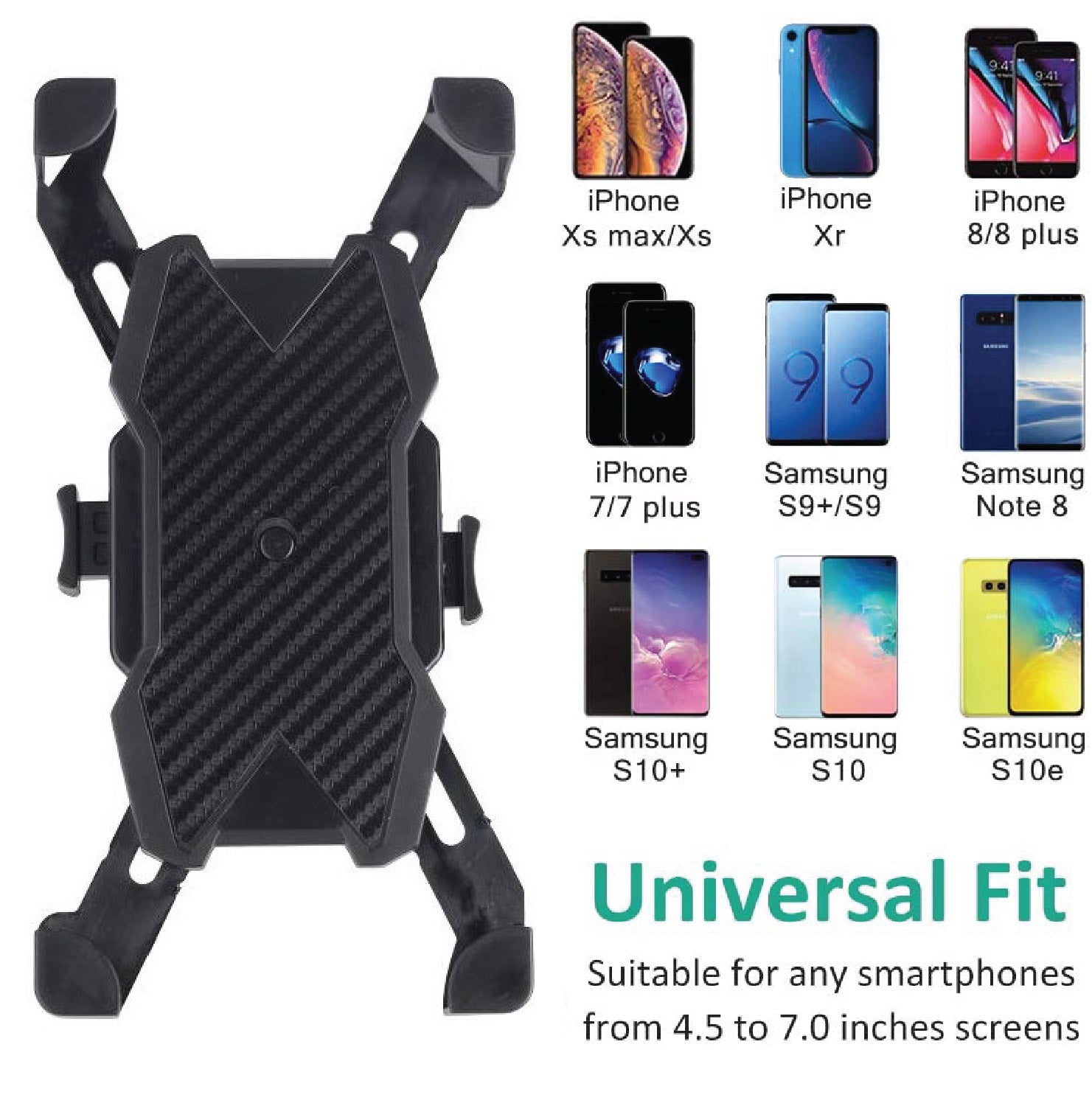 phone holder, phone case, scooter phone holder, plastic phone holder, cell phone holder, phone holder for electric scooter, portable phone holder, scooter phone attachment, easy to use phone holder, bike handlebar attachment, phone holder for handlebar