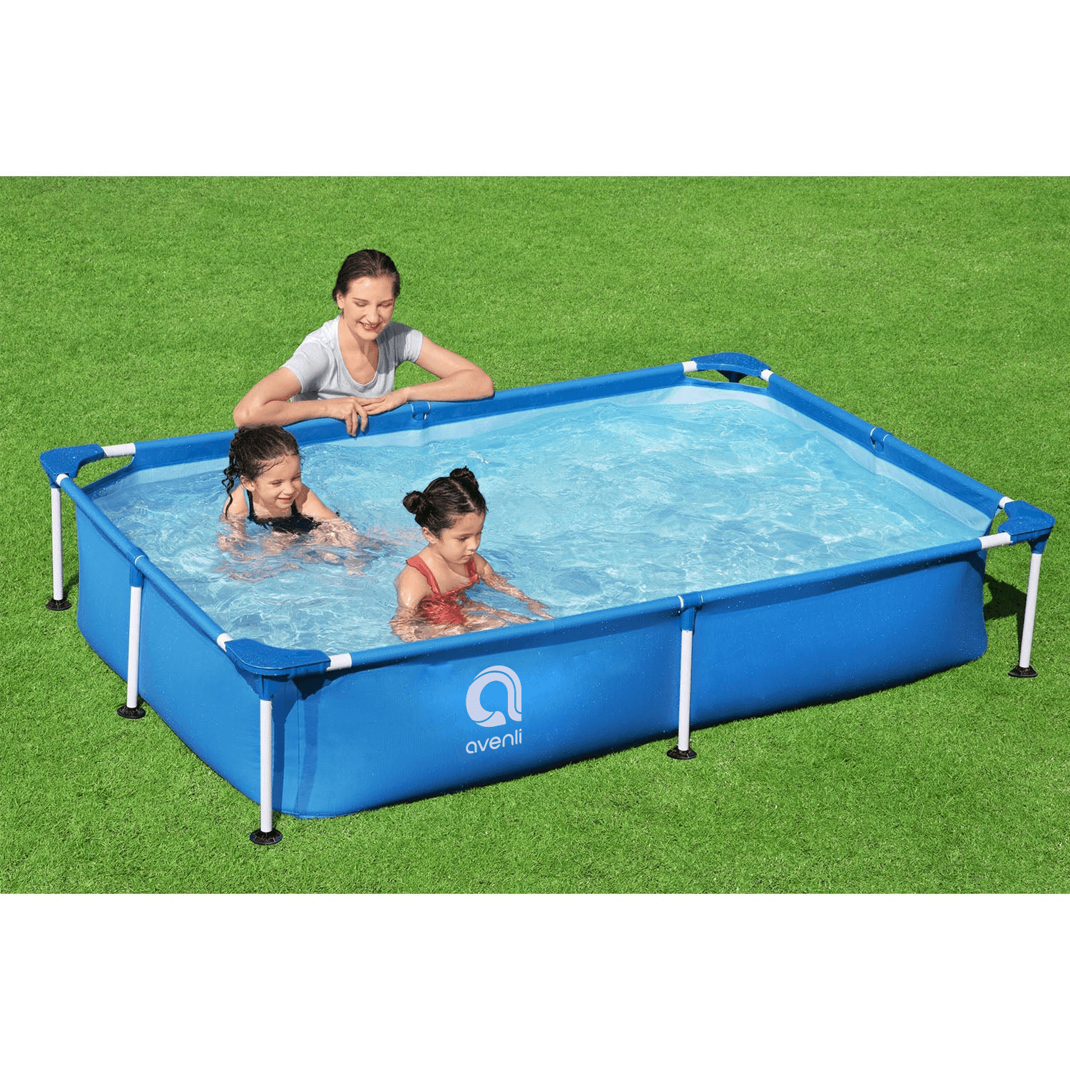 Avenli Steel Pro Piscine Hors Sol Pour Enfants 6.1ft x 4.1ft x 1.3ft
