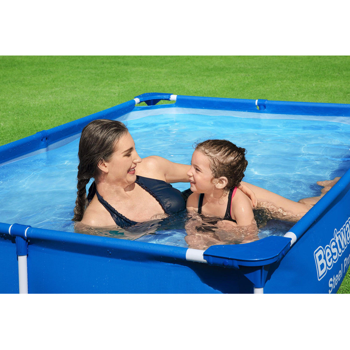 Bestway Steel Pro Above Ground Swimming Pool For Kids, steel swimming pool, above ground pool, backyard pool, above ground pool for kids, easy to setup pool, bestway steel swimming pool, bestway pool, durable outdoor pool, portable swimming pool, safe kiddie pool 