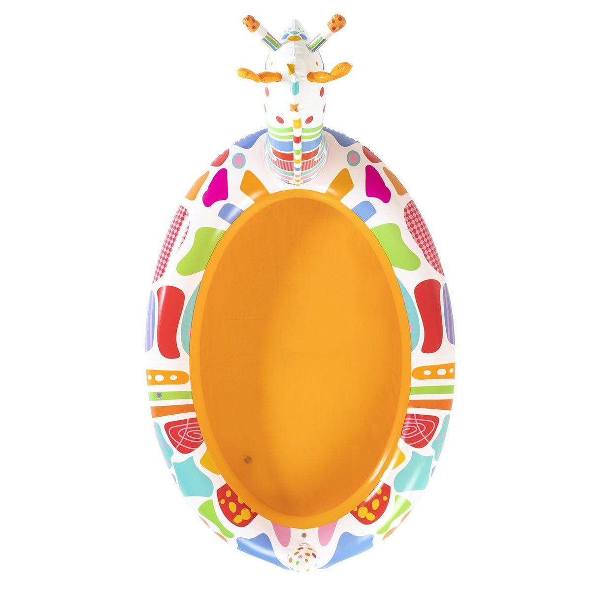 H2OGO! Groovy Giraffe Inflatable Play Pool For Kids, inflatable kiddie pool, small kiddie pool, swimming pool for backyard, swimming pool for kids, portable swimming pool, easy inflate swimming pool, H2OGO! pools for kids, above ground inflatable swimming pool 