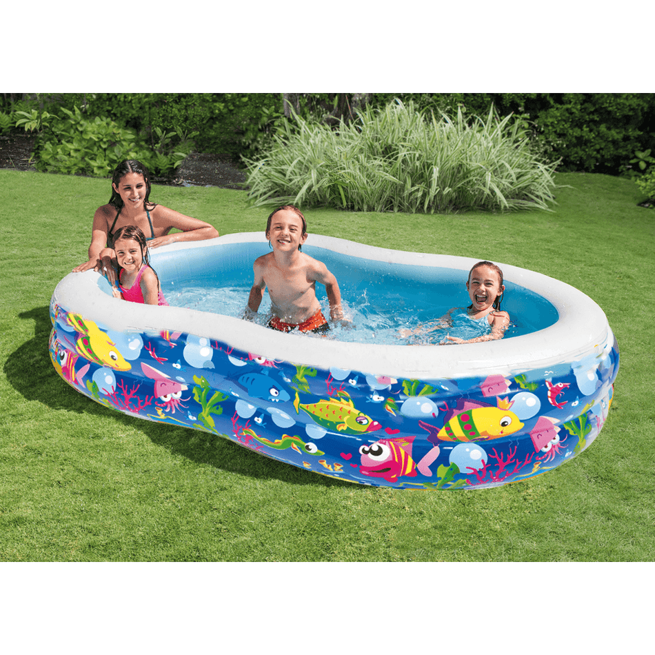 Ocean 8 Kids Outdoor Pool 5.7ft x 3.5ft x 1.5ft (L x W x H)