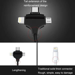 3 in1 USB CABLE , MICRO USB ,TYPE C , iphone charging cable, android charging cable