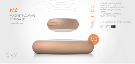Magic Cloud - Magnetic Levitating Bluetooth Speaker (Rose Gold)